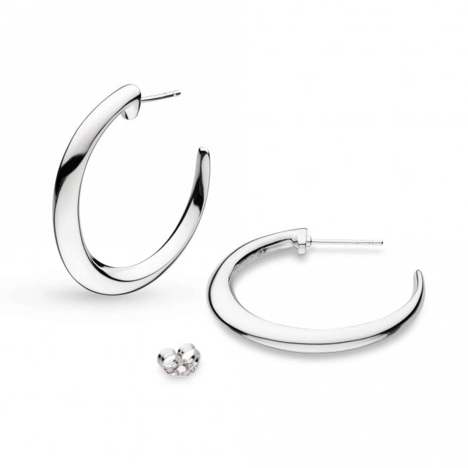Kit Heath Jewellery Bevel Cirque Grande Hoop Earrings 61775RP