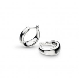 Bevel Cirque Hinged Hoop Earrings 6175RP