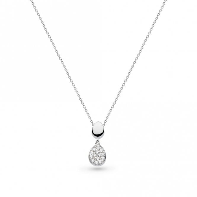 Kit Heath Jewellery Coast Pebble Glisten Pavé Necklace 90188CZ