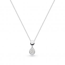 Coast Pebble Glisten Pavé Necklace 90188CZ