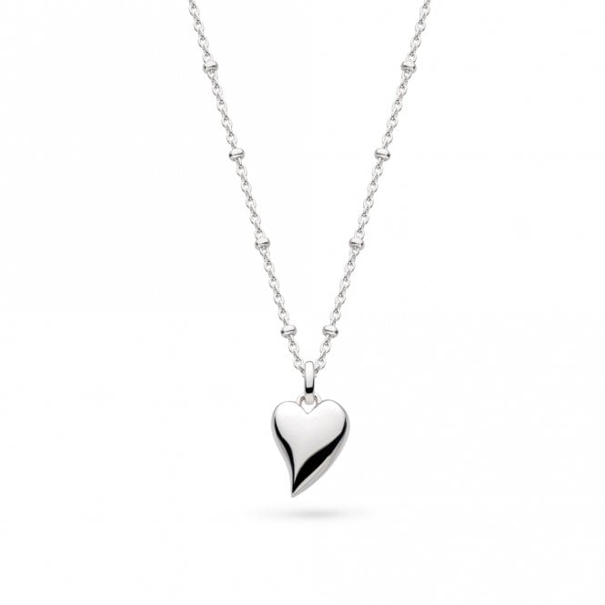 Kit Heath Jewellery Desire Kiss Midi Heart Ball Chain Necklace 90500RP