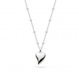 Desire Kiss Midi Heart Ball Chain Necklace 90500RP