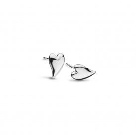 Desire Kiss Mini Heart Stud Earrings 40BK