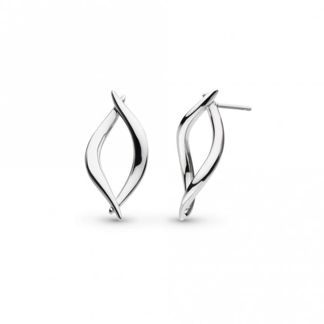 Kit Heath Jewellery Entwine Twine Twist Link Stud Earrings 40228RP