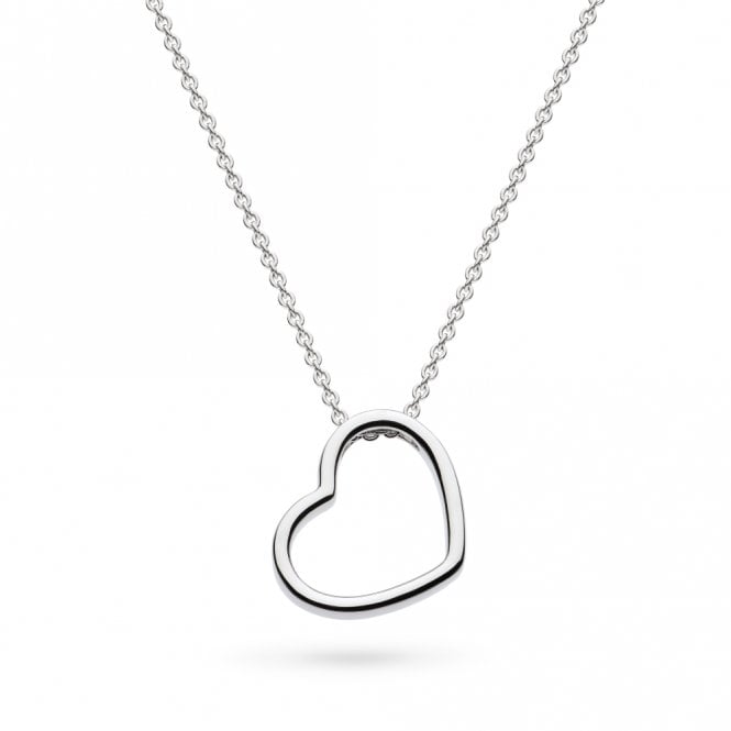 Kit Heath Jewellery Love Silver Heart Outline Necklace 90533RP