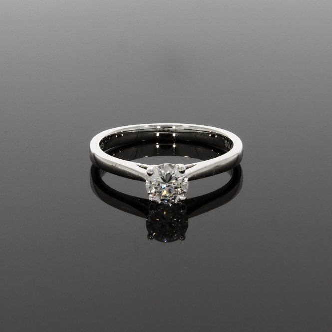 Lab Grown Diamond 0.50 Carat D-E Colour VS1 Clarity 9ct White Gold Solitaire Ring