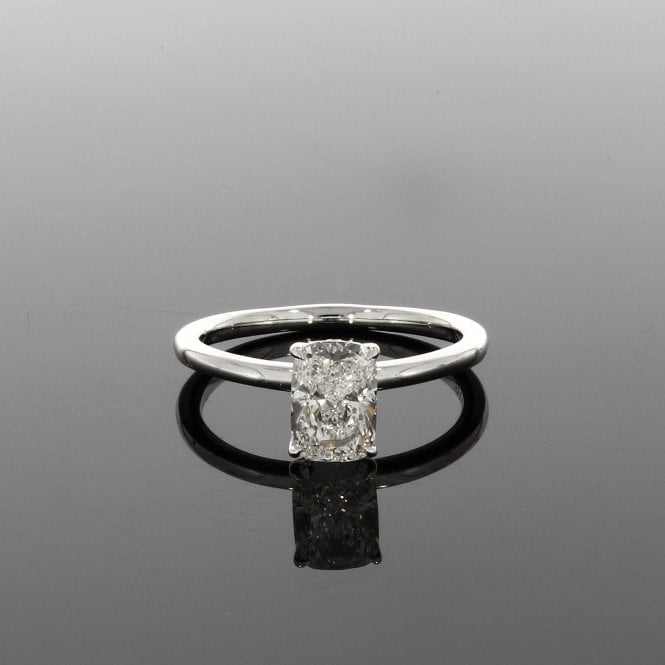 Lab Grown Diamond 1.07ct E Colour VS2 Clarity 9ct White Gold Solitaire Ring
