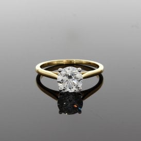1.50ct Brilliant Cut 18ct Yellow Gold Solitaire Ring