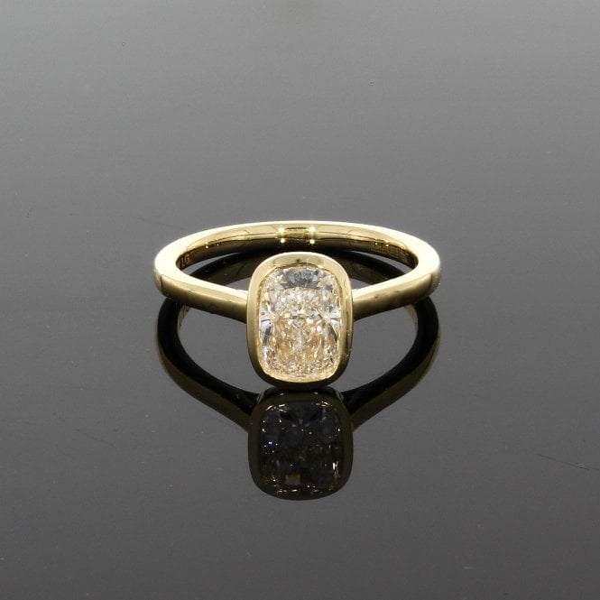 Lab Grown Diamond 1.50ct D Colour VS2 Clarity 9ct Yellow Gold Solitaire Ring