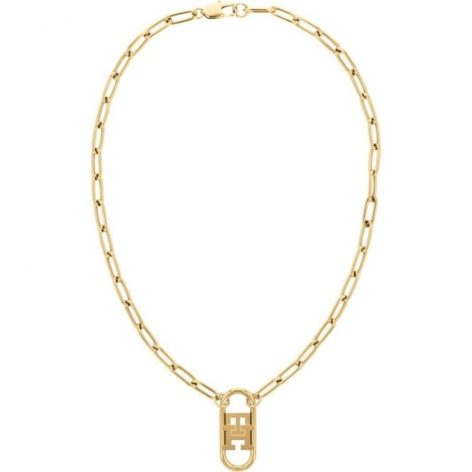 Tommy Hilfiger Ladies YG TH Monogram Linked Necklace (2780723)