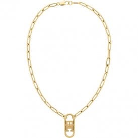 Ladies Tommy Hilfiger YG TH Monogram Linked Necklace (2780723)
