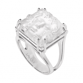 Arethuse Masque De Femme Ring Clear (10379000) Size 51 (US 5 1/2)