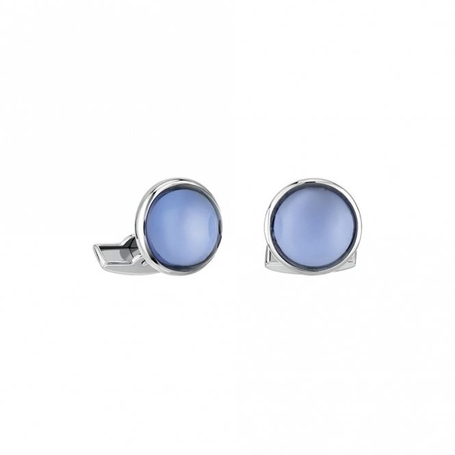 Lalique Cabochon Cufflinks Blue (10604200)