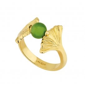 Ginkgo Antinea Green & Gold Ring (10761800) Size 53 (US 6 1/2)