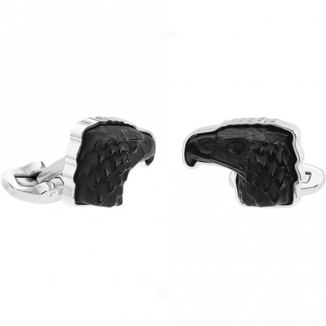 Lalique Mascottes Eagle Cufflinks Black (10337500)