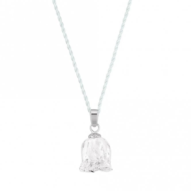 Lalique Muguet Clear Crystal Silver Pendant 7780700