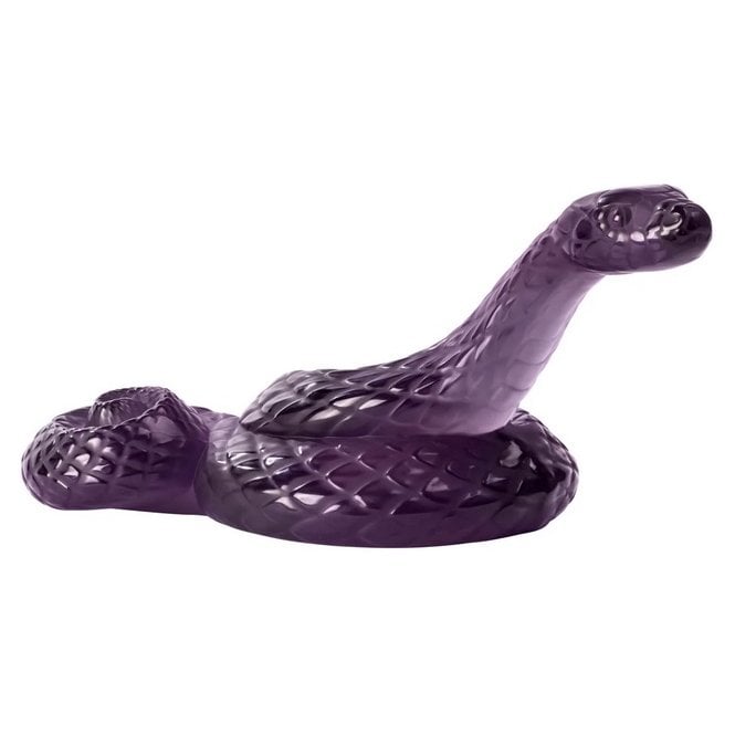 Lalique Snake Sculpture Vesper Dusk Purple Luster (10818400)
