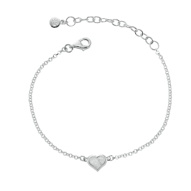 Betty Mother Of Pearl Heart Bracelet LSB0580