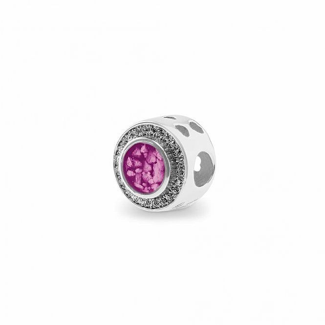 Memorial / Ashes Jewellery Admire Charm Bead with Fine Crystals EW-CB-405