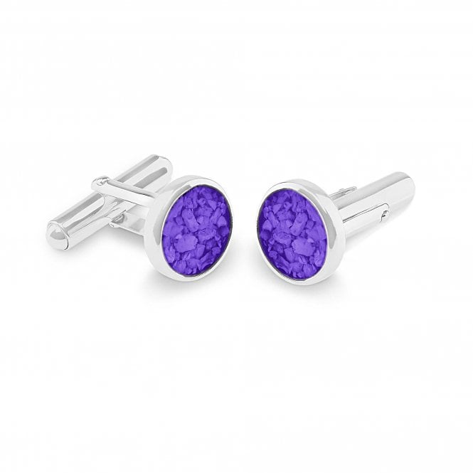 Memorial / Ashes Jewellery Classic Round Cufflinks EW-CL-605