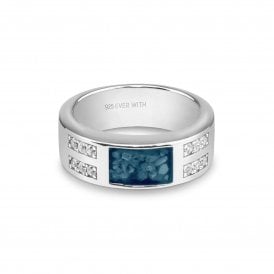 Oblong Ring with Fine Crystals EW-R-303