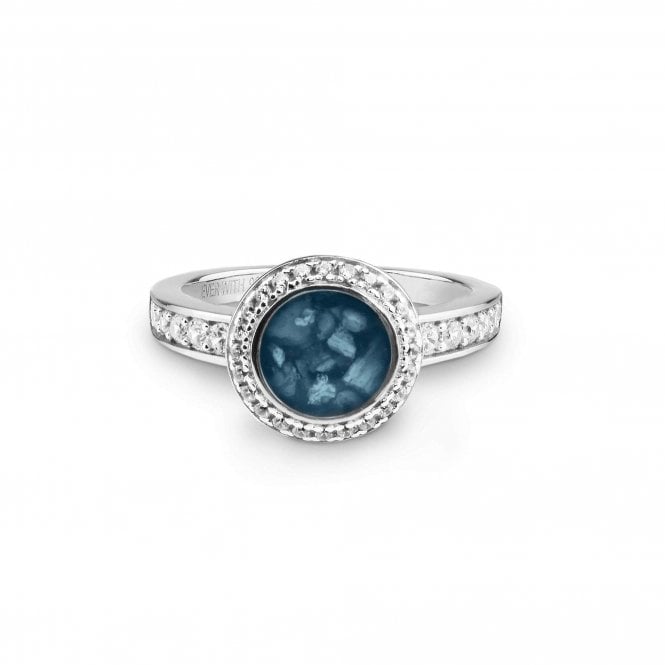 Memorial / Ashes Jewellery Radiance Ring with Fine Crystals EW-R-319