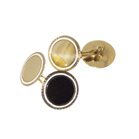 14ct Gold Vintage Circular Cufflinks