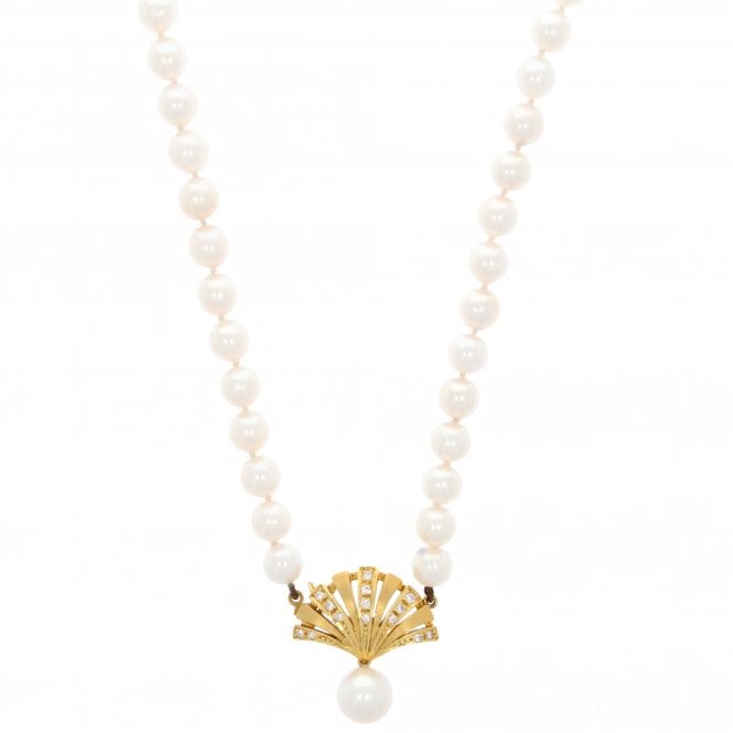 Pearl Mikimoto Akoya  18ct Gold Necklace