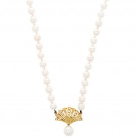 Mikimoto Akoya Pearl 18ct Gold Necklace