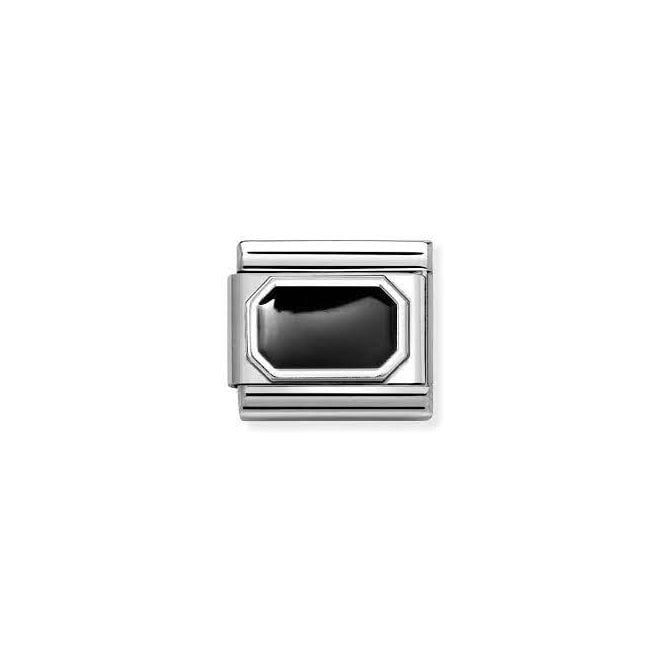 Nomination BLUNTED RECTANGLE BLACK 330206/34