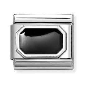 BLUNTED RECTANGLE BLACK 330206/34