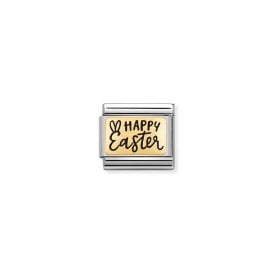 Charm Composable Link Gold Happy Easter 030166/32