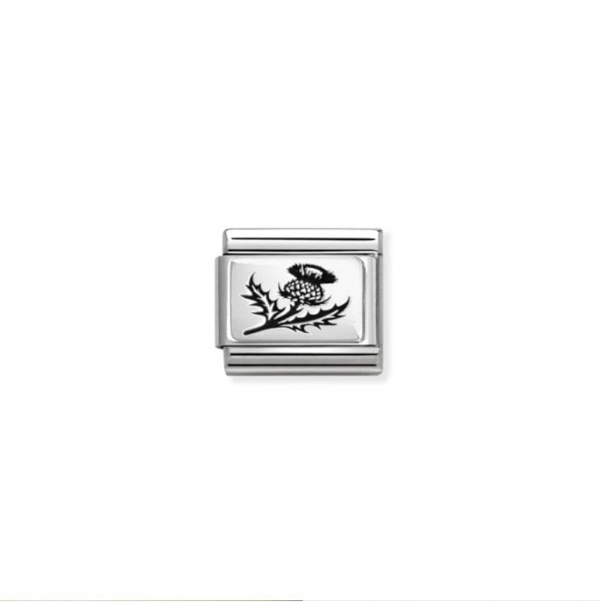 Nomination Charm Composable Link Silver Thistle Sterling Silver 330111/54