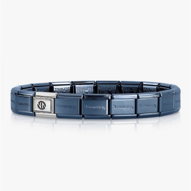 Nomination Classic Blue Stainless Steel Starter Bracelet (15 Links - 13cm)