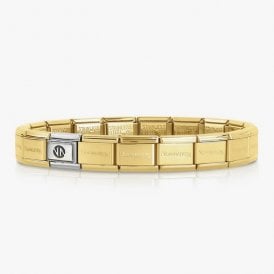 Classic Golden Stainless Steel Starter Bracelet (17 Links - 15cm)