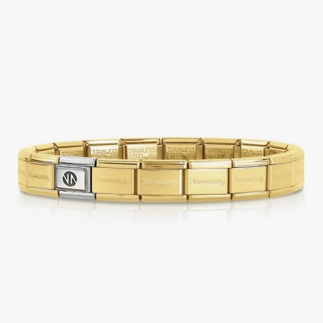 Nomination Classic Golden Stainless Steel Starter Bracelet (21 Links - 19cm)