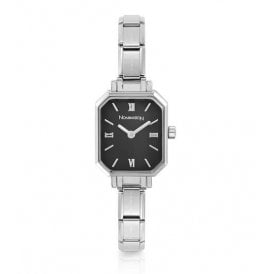 Classic Paris Rectangular Black Dial Watch 076037-012 