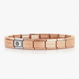 Classic Rose Golden Stainless Steel Starter Bracelet (21 Links - 19cm)