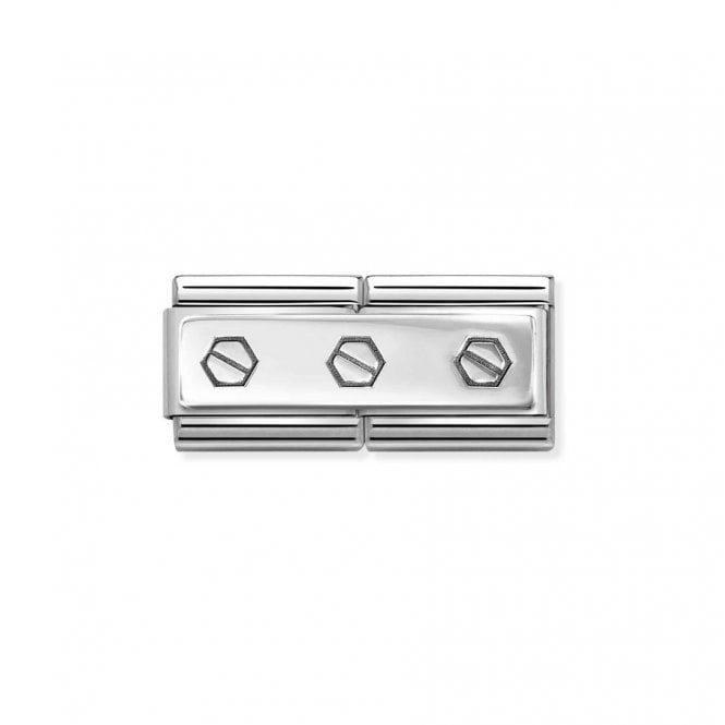 Nomination Composable Classic Double Link 3 Hexagonal Screws 330710/50