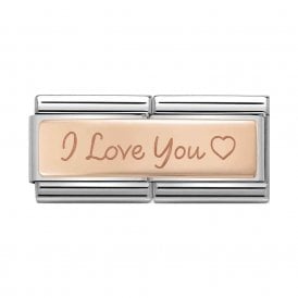Composable Classic Double Link "I Love You" Rose Gold 430710-04