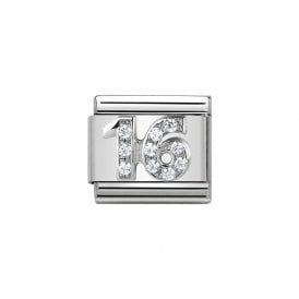 Composable Classic Link "16" Silver & CZ 330304/17