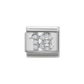 Composable Classic Link "18" Silver & CZ 330304-18