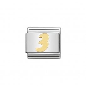 Composable Classic Link "3" Gold 030102-03