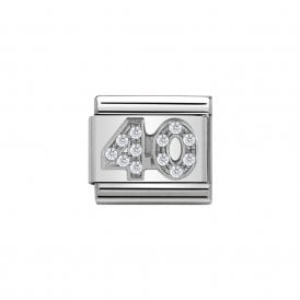Composable Classic Link "40" Silver & CZ 330304-40 