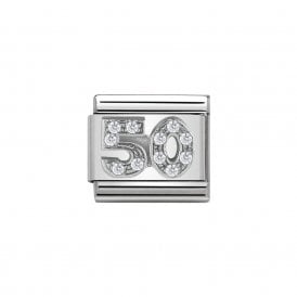Composable Classic Link 50 Silver & CZ 330304/50