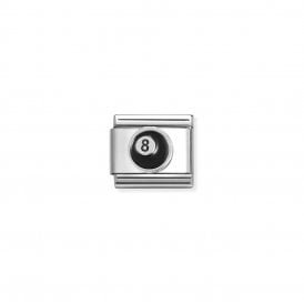 Composable Classic Link 8 Ball Black Charm 330202/51