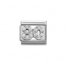 Composable Classic Link "80" Silver & CZ 330304-80