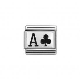 Composable Classic Link "Ace Of Clubs" Silver 330208-26