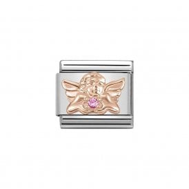 Composable Classic Link "Angel Of Happiness" Rose Gold CZ 430302-19