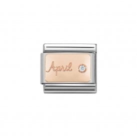 Composable Classic Link "April" Rose Gold & Diamond 430508-04